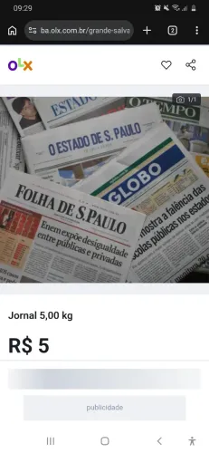 Jornal antigo