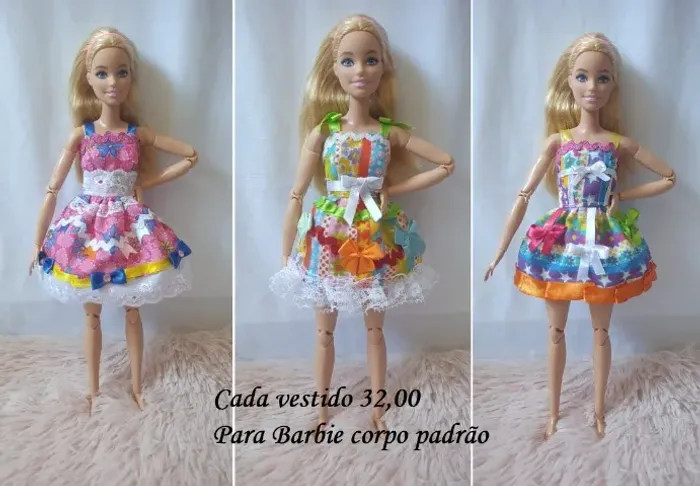 Vendo roupa junina para boneca Barbie - leia o anúncio