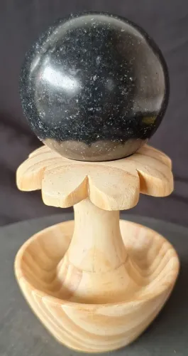 esfera bola de pedra turmalina negra 