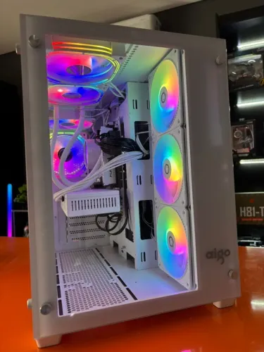 PC Gamer Branco Ryzem 5600G/ RX 580 / 32GB RAM/ SSD 240GB