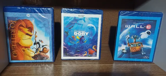 Blu-ray O REI LEÃO ED DIAMANTE + PROCURANDO DORY + WALL.E Lacrados