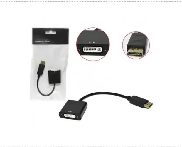 Conversor Displayport Macho Para DVI Femea Com 27cm