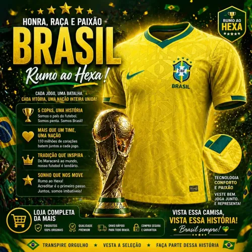 Camisa da Seleção Brasileira Copa do Mundo 2026 !