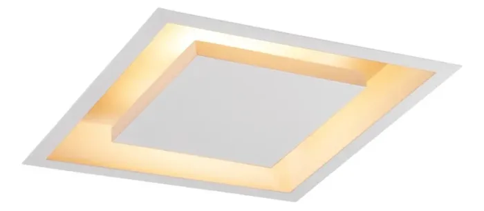 Luminária embutir 40x40 luz indireta
