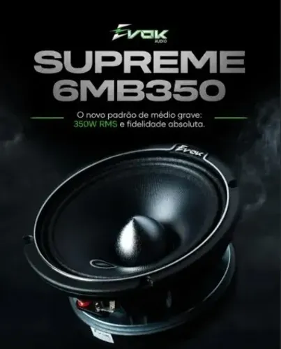 Par Alto Falante Evok Supreme 6 Polegadas 350 Rms Original 4OHMS