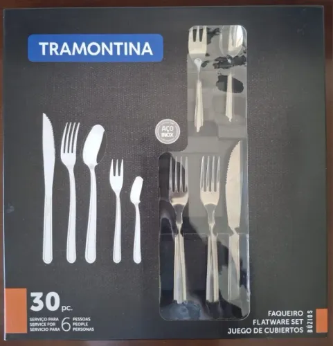 Faqueiro Tramontina Búzios com 30 pçs