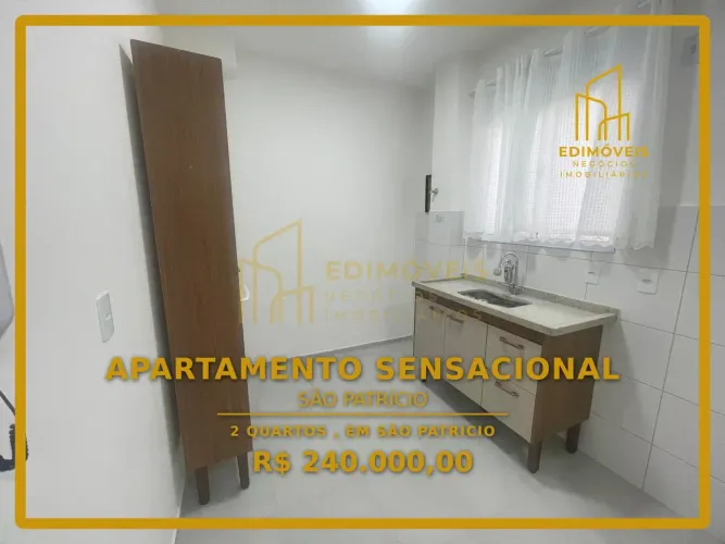 São Patrício: Apartamento Aconchegante com 2 Quartos e Vaga de Garagem