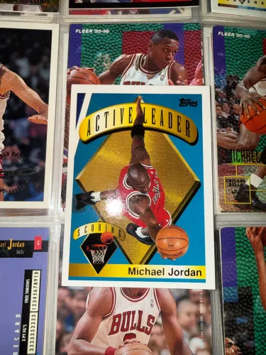 Michael Jordan Topps Active Leaders Scoring 1995