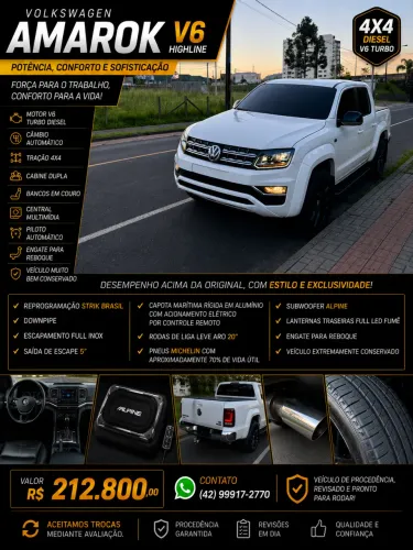 Volkswagen Amarok Highline CD 3.0 4X4 TB Dies. Aut. 2023