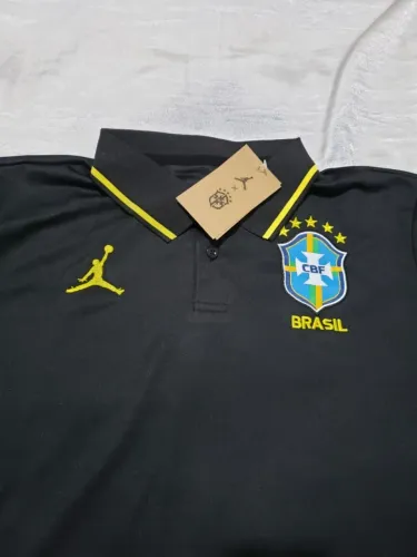 CAMISA POLO DO BRASIL PRETA