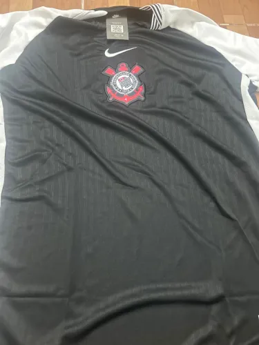 Camisa Corinthians 2025 preta tamanho G