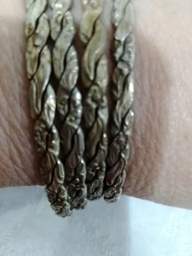 Pulseira vintage artesanal em cobre 