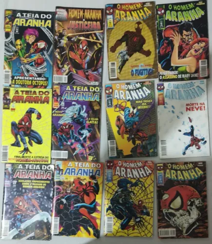 Lote 12 Gibis Homem-aranha - Editora Abril (anos 90)