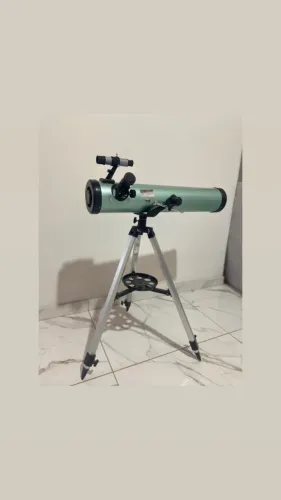 Telescópio Astronômico 76mm x 700mm Completo + Acessórios