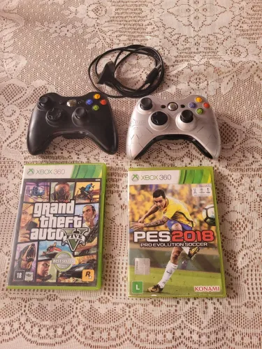 Jogos e controle de Xbox 360