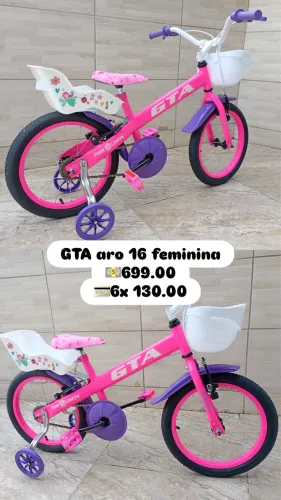 Bicicleta Infantil GTA ( Nova sem uso )