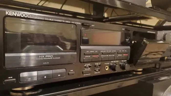 Tape deck de fita cassete duplo KENWOOD KX-W8050