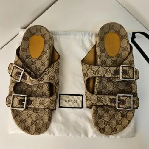Sandália Gucci Slide Gg Supreme Monograma 43br