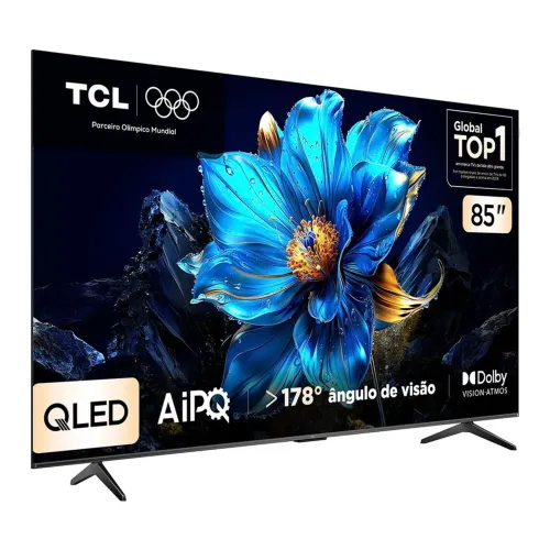 SMART TV TCL 85" 4K - Na caixa, Lacrada (Nunca usada).
