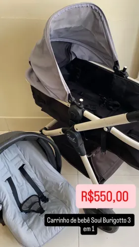 Carrinho de bebê Moisés mais bebê conforto 