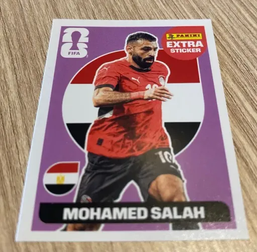 Figurinha Extra Copa do Mundo 2026 Panini - Lendária Bordô - Mohamed Salah - ORIGINAL