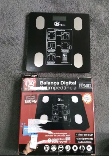 Balança digital bioimpedância com aplicativo