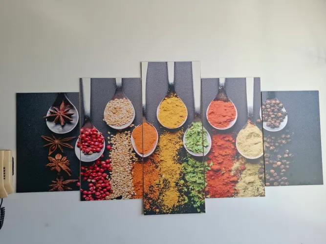 Quadro decorativo temperos cozinha