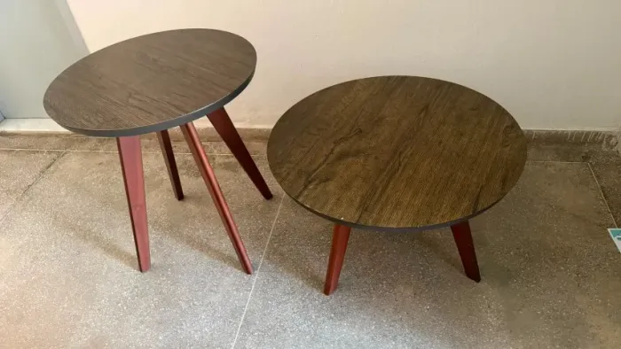 Conjunto de mesas - centro + lateral