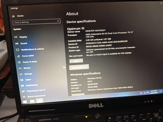 Notebook Dell d1000