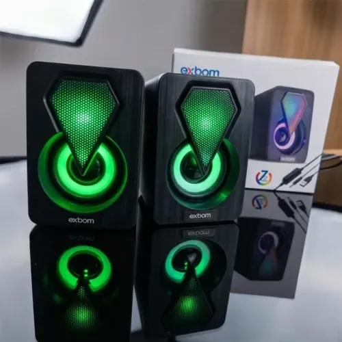 Caixinhas de som para PC e Notebook - Novas