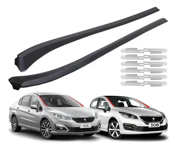 Par Moldura Externa Coluna Parabrisa Peugeot 308 408 - Todos
