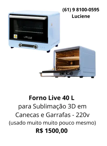 Forno sublimação Live 40L