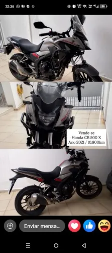 Vendo Moto CB 500X