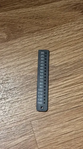 Régua Endodôntica Milimetrada preta (medidor 20-140)