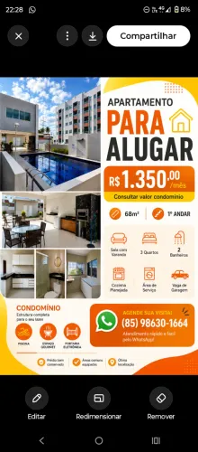Aluguel de apartamento 3 quartos com a rea de lazer completa