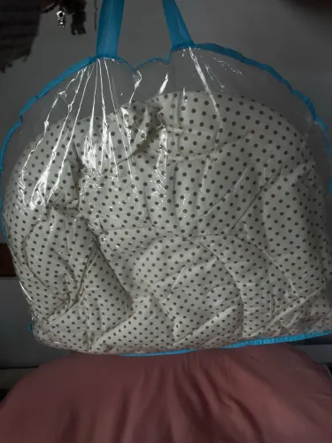 Ninho com Mosqueteiro portátil Poa Branco 