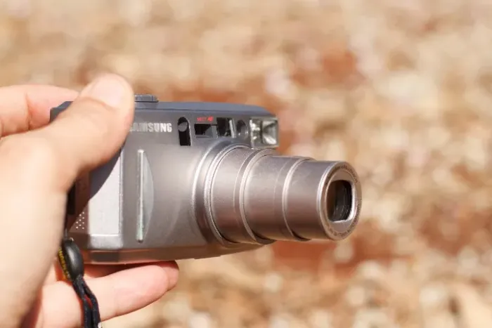 camera analógica Samsung evo170 com zomm funcionando