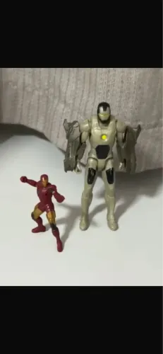 Homem de ferro prata + mini homem de ferro