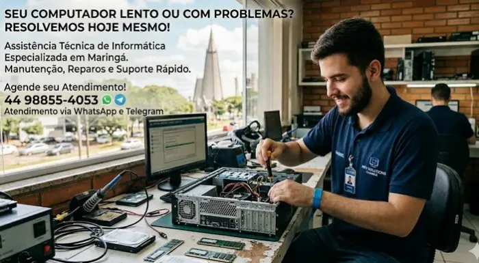 Conserto de Computador e Notebook em Maringá - Rápido e Garantido