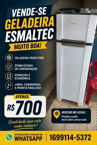 Vende geladeira esmaltec
