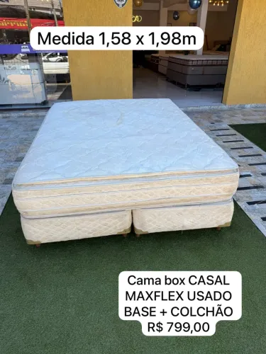 Cama Box Casal MAXFLEX USADO - ENTREGO