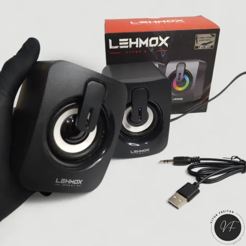 Caixa de som RGB para PC e Notebook | Entrega Grátis em VCA 
