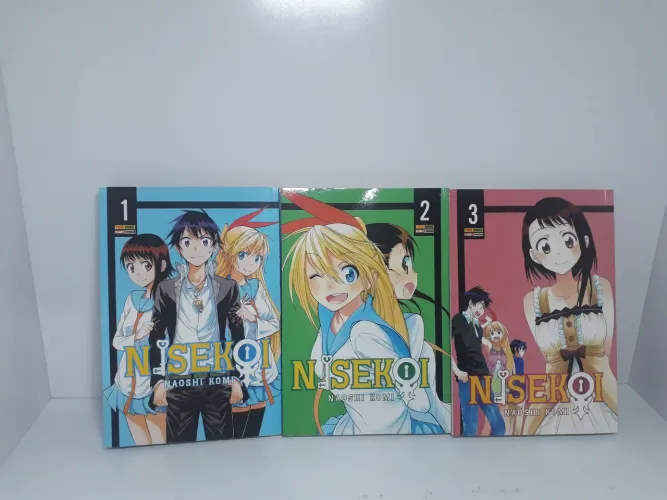 Kit 3 Mangás nisekoi por 70$