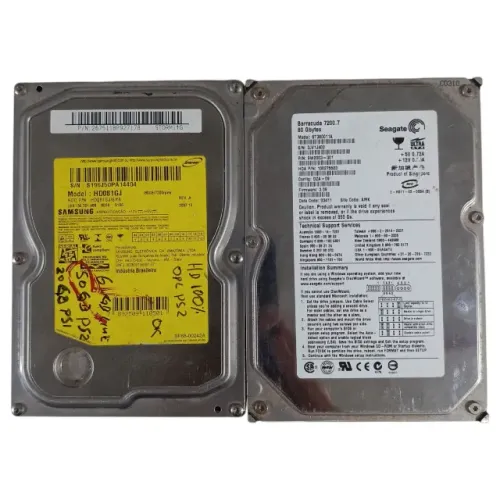 Lote de 2 HDD de 80GB no Estado
