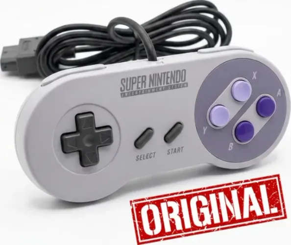 Controle Original Super Nintendo SNES Nintendo Joystick Clássico Retrô Manete Funcionando