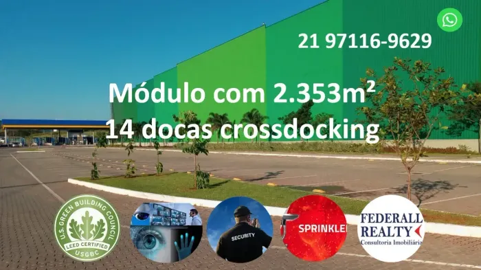 Aluguel de galpão com 14 docas crossdocking - Queimados - RJ