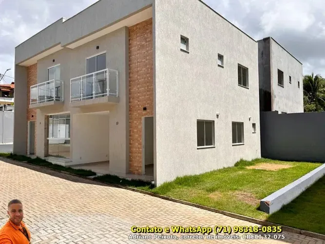 Casa Duplex 4 Quartos | 2 Suítes | Closet | Condomínio Fechado | Lauro de Freitas, Caji