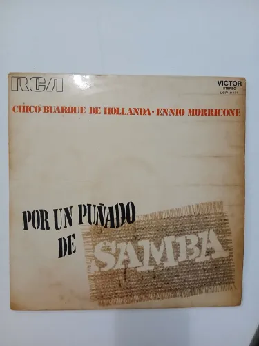 Lp chico buarque de hollanda-ennio morricone "por un punado de samba " usado 