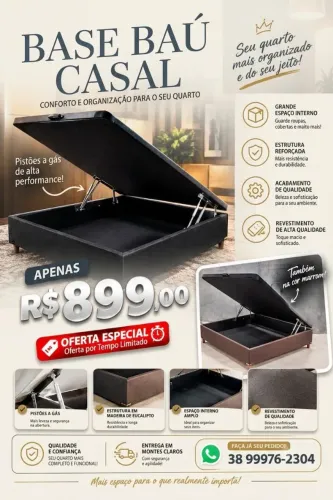 Base baú casal