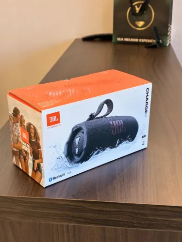 JBL CHARGE 6 PRETA NACIONAL LACRADA - LOJA FISICA